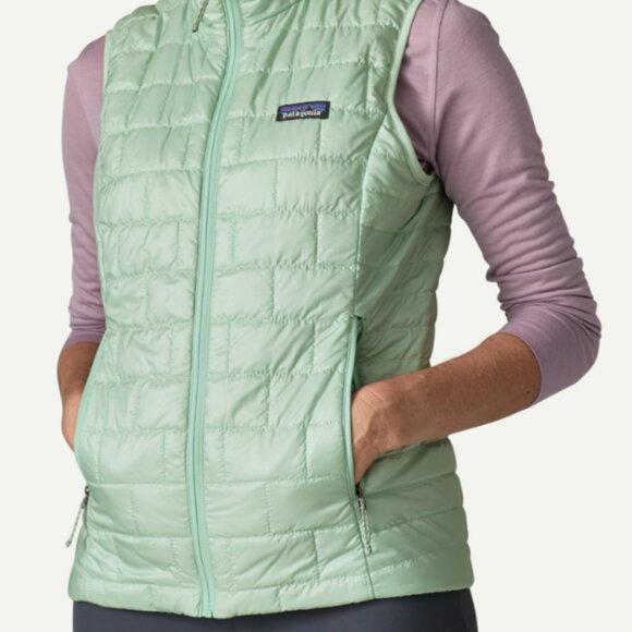 women nano puff vest color thin ice - Picture 3 of 4